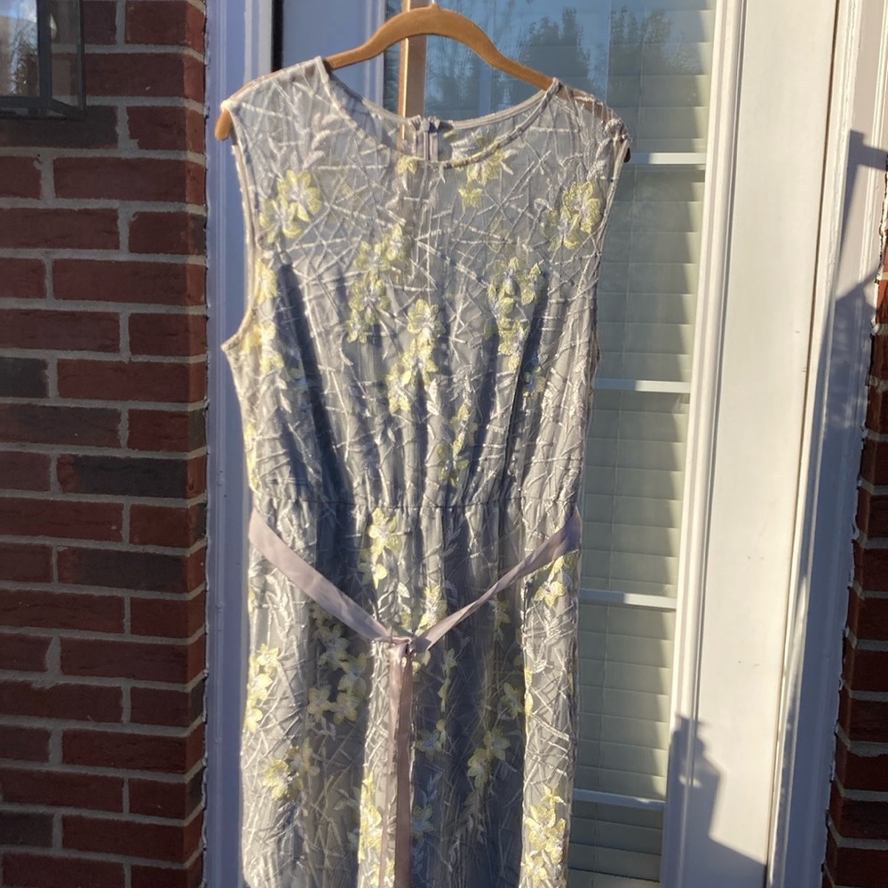 Candalite Yellow and Gray Dress Size Large